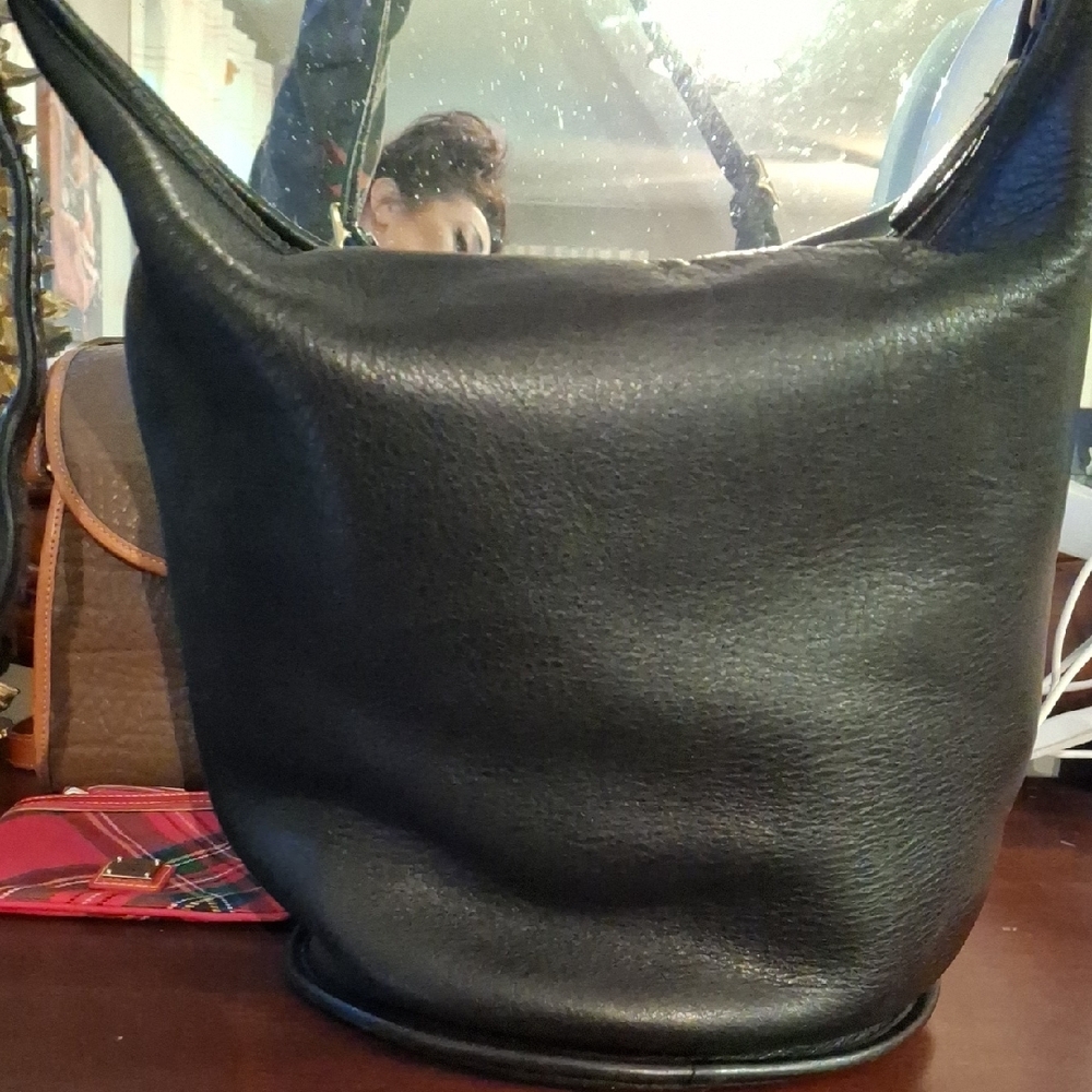 Vintage Coach Black Leather Hobo Bag - Picture 7 of 17